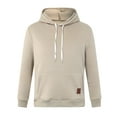 thumbnail image 4 of adviicd Heavyweight Pullover Hoodie Fleece Sweatshirt Pocket (Khaki,4XL), 4 of 4