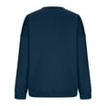 thumbnail image 2 of VANLOFE Sweatshirt Women Casual Pink Crew Neck Shirts Trendy Long Sleeve Loose Fit Tops Pullover Solid Oversized Sweatshirts S-2XL, 2 of 7