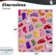 thumbnail image 4 of Stupell Industries Eclectic Tiny Colorful Doll Shoes Canvas Art, 36 x 48, by LISH Creative, 4 of 8