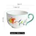 thumbnail image 3 of Qeeadeea Soup Cups With Handles, Ceramic Bouillon Cups, Microwave Soup Bowl, Soup Mug, Breakfast Bowl-E-15x11.8x8cm, 500ml, 3 of 7