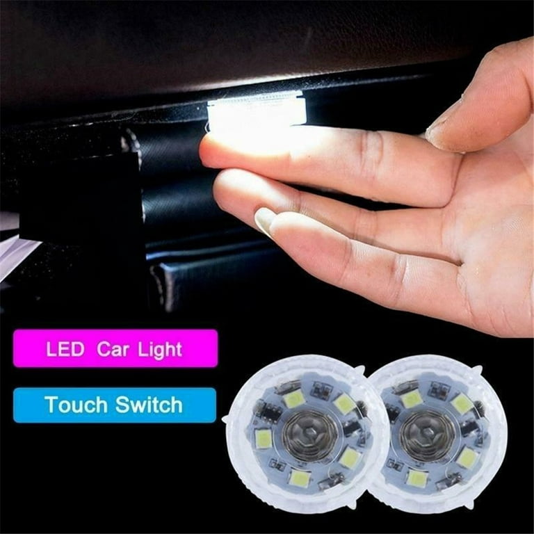 Car Accessories Car Interior Ornament Touch Type Night Light Car Roof  Ceiling Magnet Lamp Automobile Car Interior Reading Light