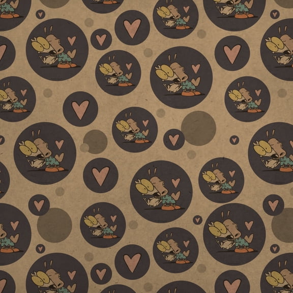 Rocko's Modern Life Hug Premium Kraft Gift Wrap Wrapping Paper Roll