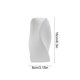 thumbnail image 3 of Jarrón de Mesa de Comedor de Vidrio Plástico con Apariencia de Cerámica 9x9cm, Decoraciones de Mesa de Boda No Frágil Pieza Central para Estantería Regalo de Casa Diseño de Rayas Blancas, 3 of 7