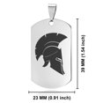 thumbnail image 2 of Stainless Steel Spartan Warrior Champion Dog Tag Pendant Necklace, 2 of 3