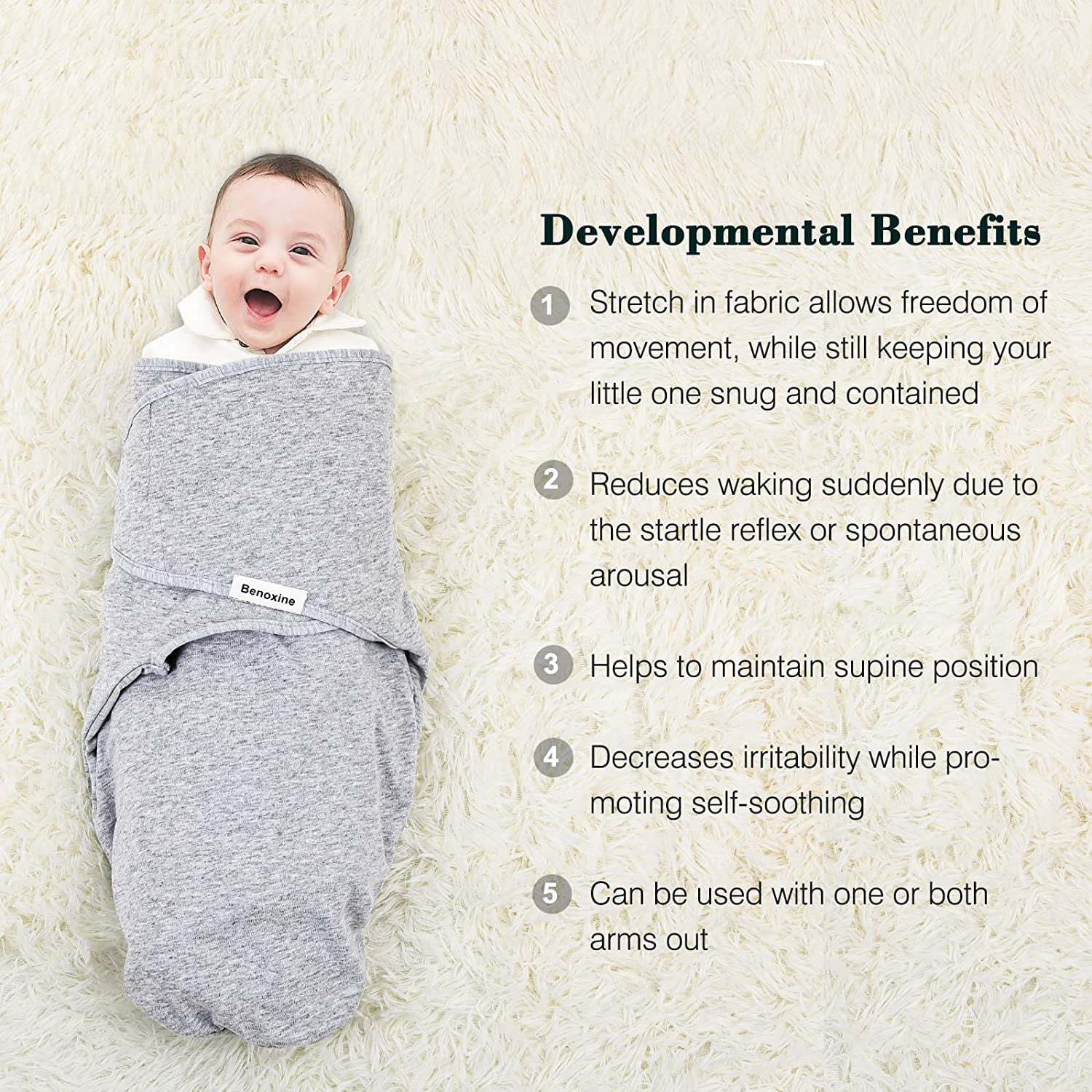 Swaddle Blanket Easy Swaddle Sleep Sack Organic Cotton Adjustable Swaddling Wrap Infant and Newborn Swaddles for Baby Boy Girl 0 3 Months
