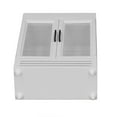 thumbnail image 4 of Wood Dollhouse Fridge, Dollhouse Refrigerator Exquisite Workmanship Double Door Simulation Safe Keeps Attention Easy To Store Portable  For 1:12 Dollhouse, 4 of 8