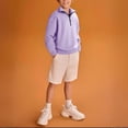 thumbnail image 2 of Ruyang Boys Half Zip Sweatshirt School Preppy Quarter Zip Pullover Tops Spring Long Sleeve Trendy Athletic Sweatshirts, 2 of 9