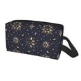 thumbnail image 2 of XMXT Large Capacity Makeup Bag, Moon and Sun Smile Print Storage Bags Travel Toiletry Cosmetic Bag for Women Men, 2 of 9