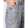 thumbnail image 3 of Gothic Punk Pants Chain, Wallet Chain, Belt Chain, Goth Accessories, Grunge Accessories, Christmas Jewelry Gift, 3 of 9