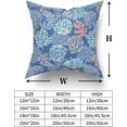 thumbnail image 6 of Beach Throw Pillow Covers, Set of 2 Coastal Coral Branch Ocean Themed Outdoor Couch Pillow Cases Decorative Sea Plants Print Sofa Cushion Cover Modern Decor for Bedroom Living Room, 18" x 18", Blue, 6 of 6