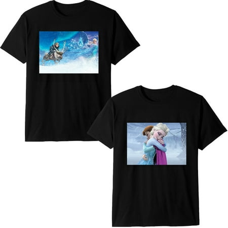 

2PCS Disney Frozen Elsa Anna Baby and Toddler Tee Shirt Popular Printed Tee Shirt Birthday Christmas Gift for Boys and Girls