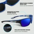 thumbnail image 2 of Woaeety Sports Polarized Sunglasses for Cycling Driving Fishing 100% UV Protection, 2 of 6