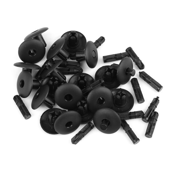20pcs Plastic Rivet Black Bumper Push-Type Fastener Clips for Audi 4D0-807-300