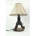 thumbnail image 4 of Zeckos Old West Triple Six Shooter Revolver Table Lamp, 4 of 5