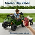 thumbnail image 6 of Best Choice Products Kids 12V Electric Ride-On UTV and Trailer w/ Parent Remote Control, LED Lights - Green, 6 of 11