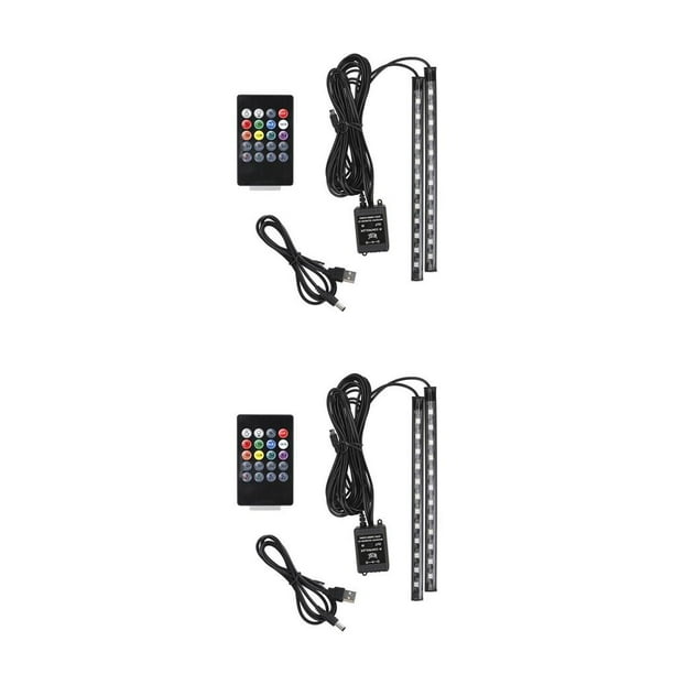 sweethay Tiras de luces LED para coche, Interior debajo del tablero, ventana trasera, lámpara de ambiente, Kit de decoración de vehículo Type3 NO3