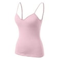 thumbnail image 5 of Daznico Women's Shelf Bra Camisole - Adjustable Spaghetti Strap Tank Top with Built-In Bra,for Size L, 5 of 6