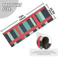 thumbnail image 5 of Yayeee Runner Rug for Bedroom 2'x6' Machine Washable Hallway Non Slip Mat, Green Plaid, 5 of 8