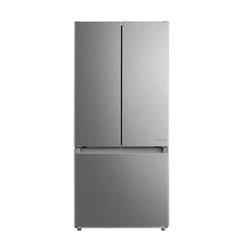 Midea Bottom Freezer French Door Refrigerator, Silver