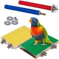 thumbnail image 6 of perfeclan Parrot Bird Perches Bird Nail Trimming Perch for Finches Small Parakeet Rest, 6 of 9
