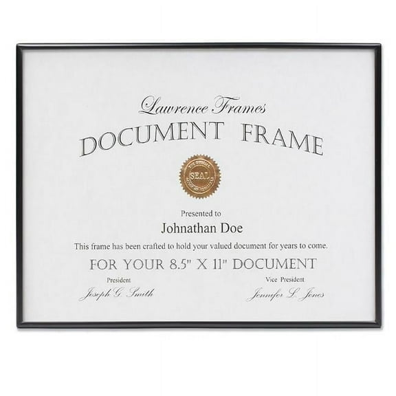 LawrenceFrames 8.5 x 11 in. Simply Picture Frame, Black