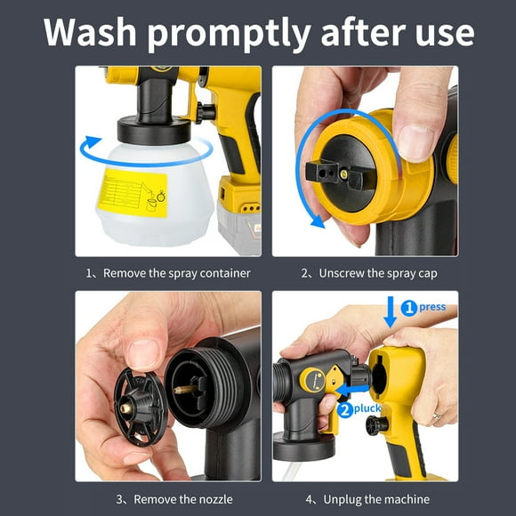 Paint sprayer,Ryobi 20v Max Container Interior And Handheld Paint 1000ml Container Max Battery Handheld Buzhi Container Compatible With Include) Spray Paint Spray Paint Interior Huiop