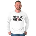 thumbnail image 4 of Romantic Matching Set His Hers Couple Men's Long Sleeve Tee T Shirt Brisco Brands M, 4 of 7