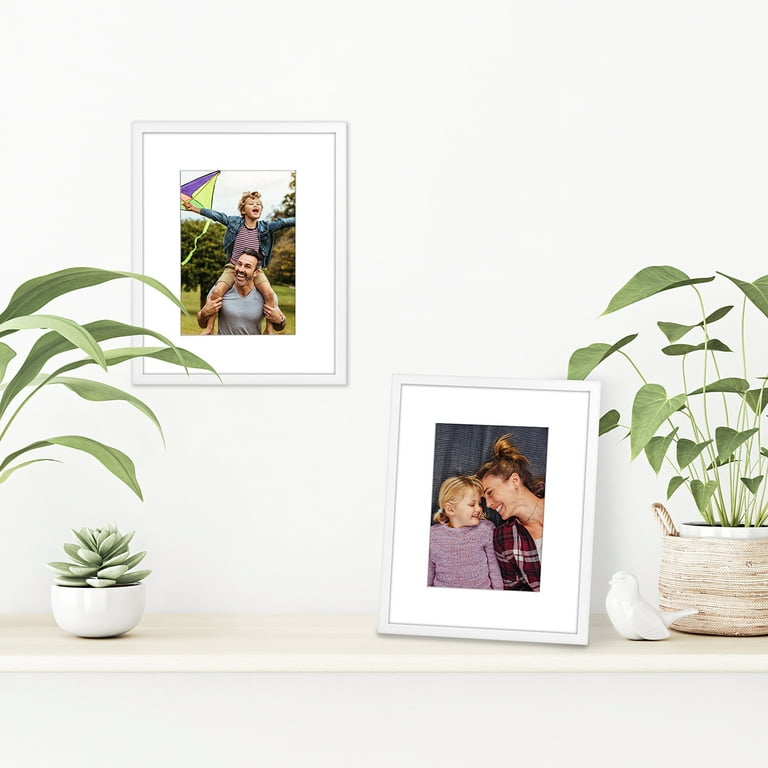 8x10 Picture Frame with Mat for 5x7 Photo Wall or Tabletop Display