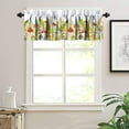 thumbnail image 4 of Forest Mushroom Valance Curtains,Green Natural Wild Plants Blueberry Bedroom Living Room Kitchen Home Decor Window 54x18in, 4 of 5