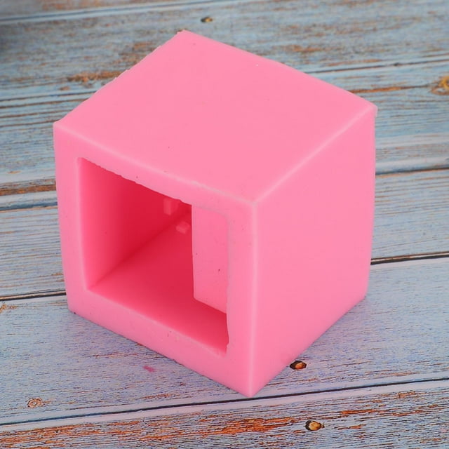 Molde de silicona No tóxico ANGGREK para jabón antiadherente 7,8 x 7,8 x 6,7 cm