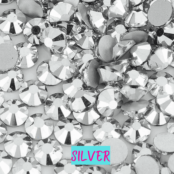 2058 14 Cut Silver Glass Crystal Flat Back Non Hotfix Rhinestones SS16 1 Bulk (1440 pieces per Bulk)