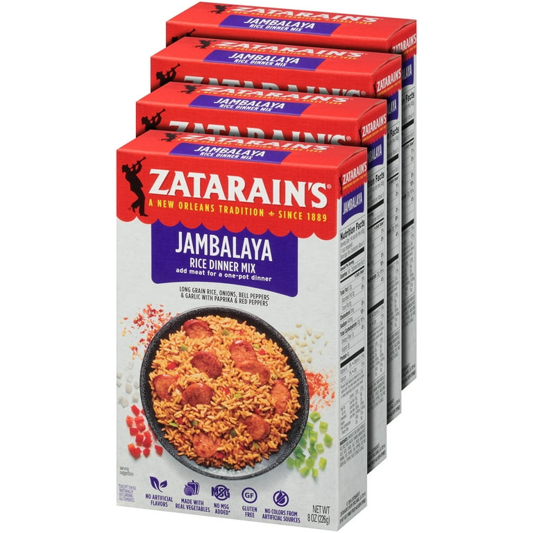 Jambalaya Rice Mix, 40 Oz, Zatarains 09544