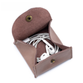 thumbnail image 2 of Bolsa de cuero estilo japonés, bolsa Kraft para monedas, mini bolsa para auriculares, pequeña bolsa de almacenamiento, 2 of 4
