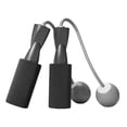 thumbnail image 3 of Cordless Jumping Rope Gym Exercise Fitness Home Weighted Cordless Ball Bearing Ropes Women Weighted Jump Rope for Kids Ball dia.3.2cm Black, 3 of 9