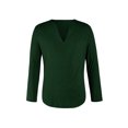 thumbnail image 2 of Franhais Men's Spring Summer Casual T Shirt Solid Color Long Sleeve V Neck Shirts Loose Fit Tops, 2 of 5