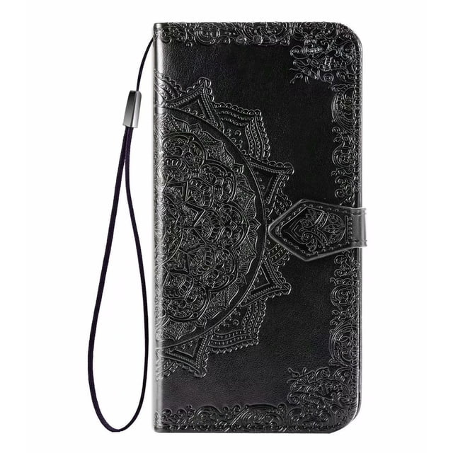 Étui Portefeuille Floral à Rabat Datura Embossage 3D Compatible pour iPhone 11 6.1 Pouces