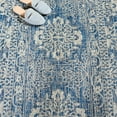 thumbnail image 3 of SAFAVIEH Courtyard Fowler Geometric Indoor/Outdoor Area Rug, Navy/Grey, 8' x 11', 3 of 5