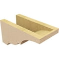 thumbnail image 5 of 5"W x 10"D x 5"H Wide Asheboro Rough Cedar Woodgrain TimberThane Corbel, Primed Tan, 5 of 6