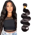 thumbnail image 1 of Hair Bundles NiegMeag Color #1B Body Wave Brazilian 8A 30 cm, 1 of 7
