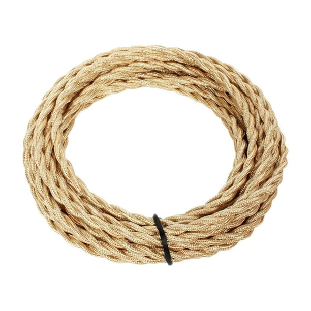 Cable de luz colgante con cuerda de cáñamo, accesorio de iluminación DIY, decoración, cable de lámpara de 5 m para oro