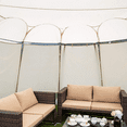 thumbnail image 6 of Sun Shade Sail UV Block Canopy Covers Accessory for 10‘x10' & 12'x12' & 15'x15' Screen House Bubble Tent Pack of 3, 6 of 8