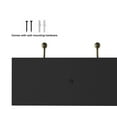 thumbnail image 4 of Lavish Home Coat Hook Rail with 6-Hooks, Black, 6.6 lb Limit, Black, 4 of 5