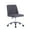 Dark Gray, variant on Porthos Home Nisa Fabric Armless Office Chair with Chrome Base