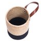 thumbnail image 3 of Cesta colgante de Algodón y lino con asa para cinturón Ticfox Cesta colgante grande redonda amarilla y negra 20x18cm, 3 of 14