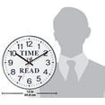 thumbnail image 5 of Infinity Instruments Time to Read 11.5'' Wall Clock, 5 of 6
