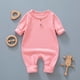 thumbnail image 4 of Cowsor Baby Boy Girl Solid Color One Piece Romper Jumpsuit Outfits Clothes, 4 of 5