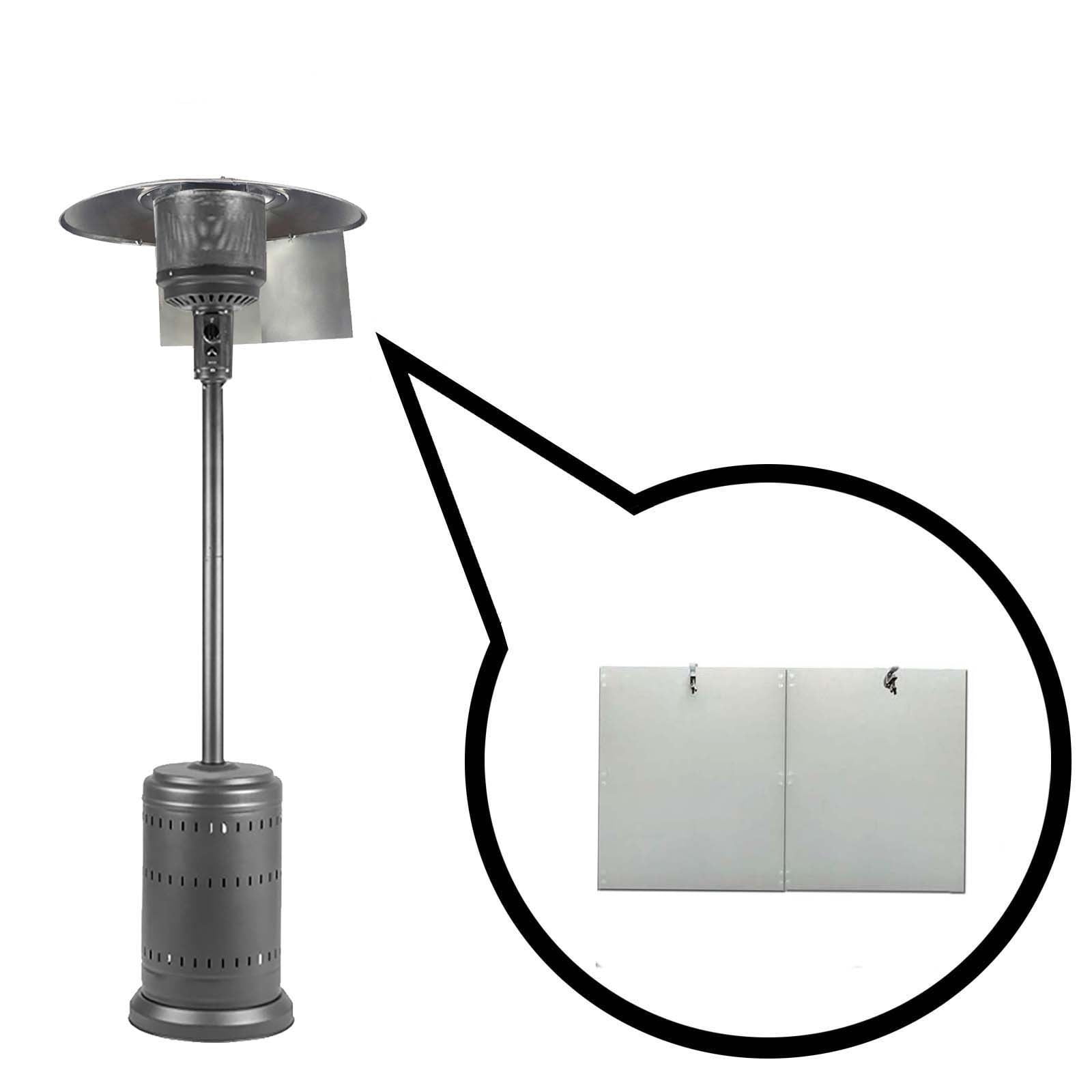 Outdoor Heating Birmolun Heat Focusing Reflector for Round Natural Gas