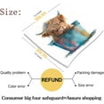 thumbnail image 2 of WFSposter Highland cattle Wall Decor Canvas Art Cartoon Prints watercolor style Pictures Posters Modern Artwork Paintings Home Wall Decoration Kids cute style Bedroom Gift (Unframed, 12x12 inch), 2 of 6