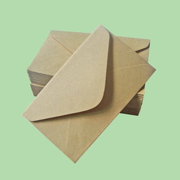 WRISTBIQUE Khaki Envelopes Kraft Paper for Wedding Anniversaries and Festivals 40Pcs