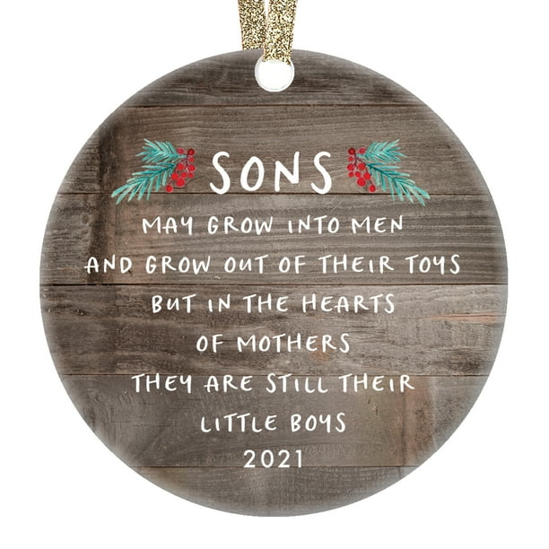 DIGIBUDDHA Gift for Son, Christmas Ornament Sons In The Hearts of